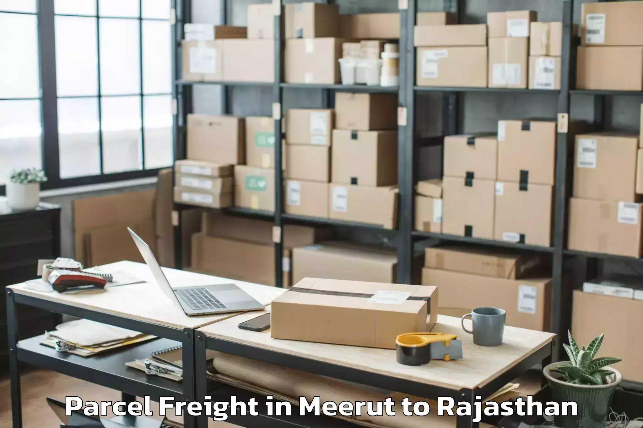 Get Meerut to Beawar Parcel Freight